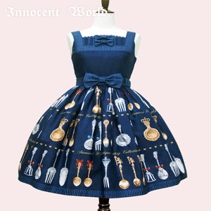 Innocent World アンティークカトラリーハイウェストJSK Antique Cutlery Just Waist JSK by Innocent World