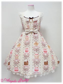 Angelic Pretty petit Patisserie ブラウン Petit Patisserie High Waist JSK by Angelic Pretty