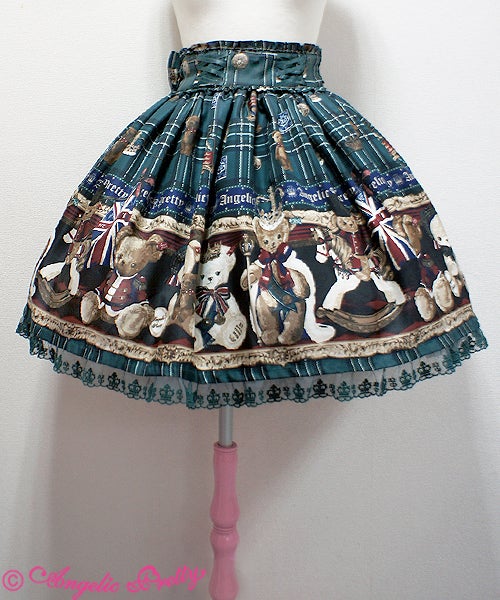 British Bear Skirt (2016) by Angelic Pretty