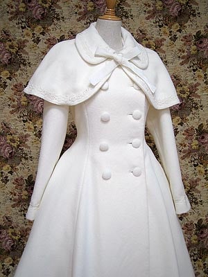 ひ*の様 新品　メアリーマグダレン　ケープ付きミディコート Midi Coat with Cape by Mary Magdalene