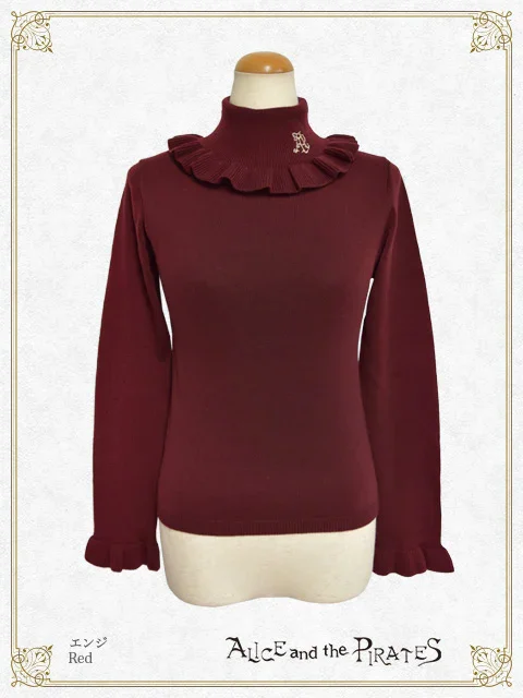 A/P Turtleneck Frill Pullover by Alice and the Pirates