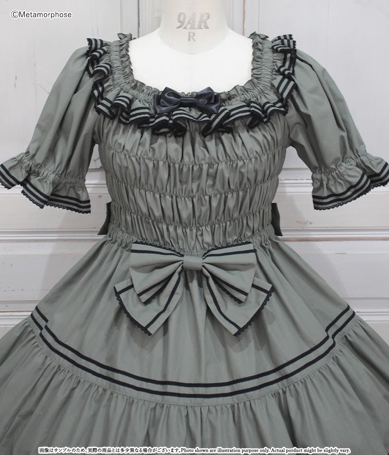 Shirring Tiered Sailor OP by Metamorphose Temps de Fille