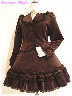 Velveteen Bustle Skirt by Innocent World