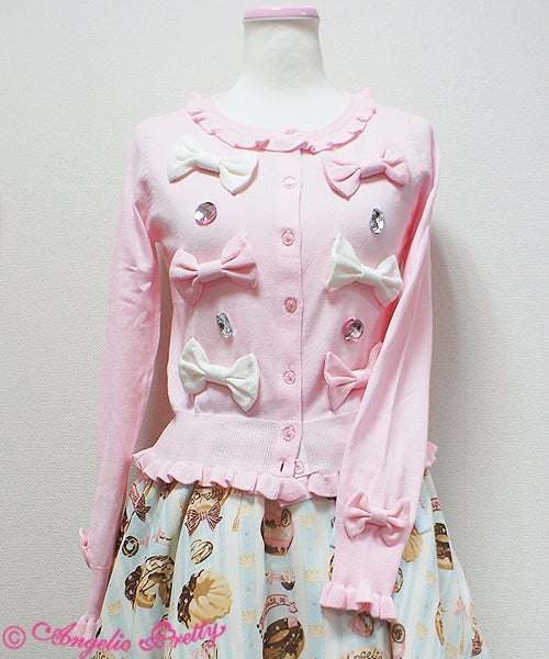 d*2様 Angelic Pretty リボンカーディガン Ribbon Jewel Knit Cardigan by Angelic Pretty