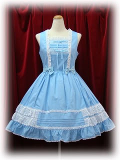 Waist Double Ribbon Lace Frill JSK by Baby, the Stars Shine Bright