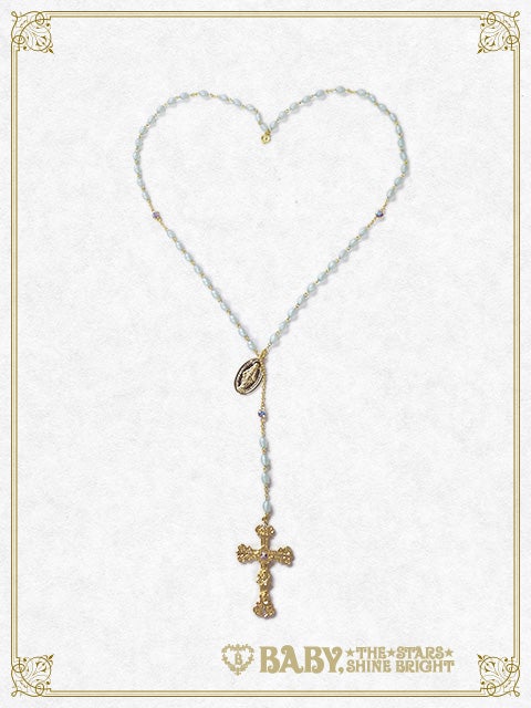 St. Mary Holy Card Rosario Necklace by Baby, the Stars Shine Bright