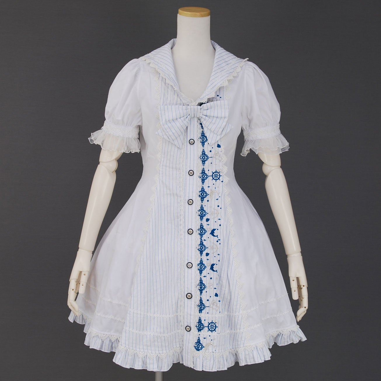 FRILL Marine Blue Shirt OP by h.NAOTO
