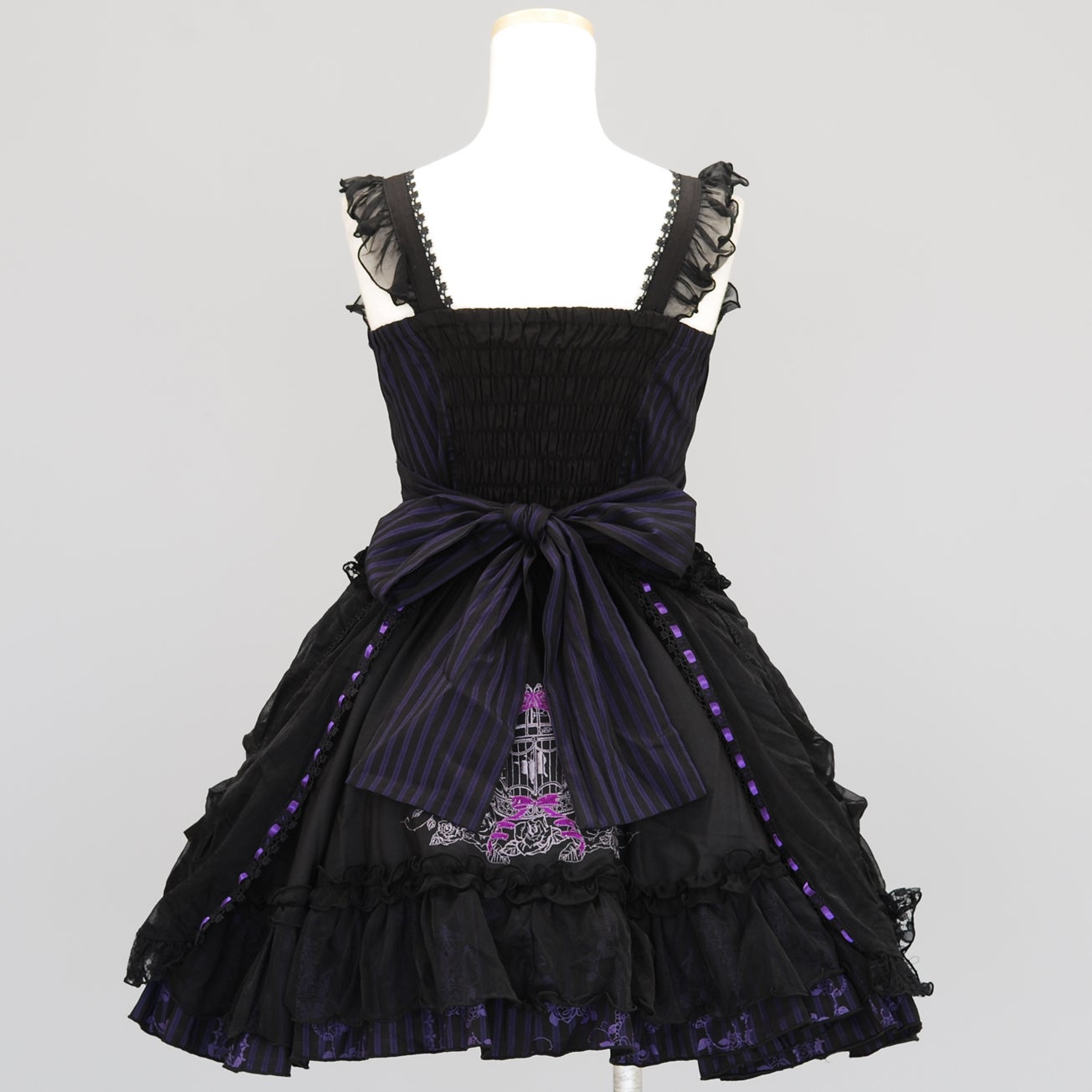 FRILL Birdcage Embroidery Ribbon JSK by h.NAOTO