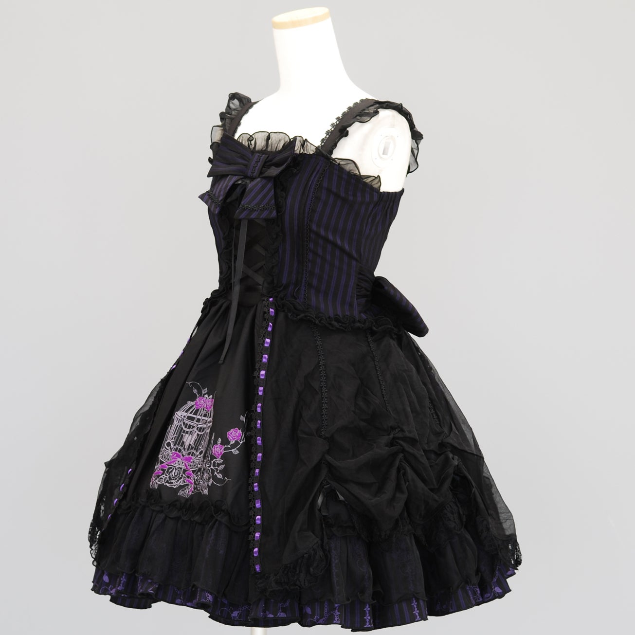 FRILL Birdcage Embroidery Ribbon JSK by h.NAOTO
