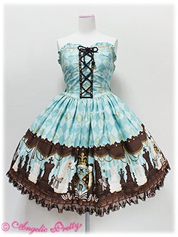 ワンピース Chess Chocolate Bustier JSK Chess Chocolate Bustier JSK by Angelic Pretty
