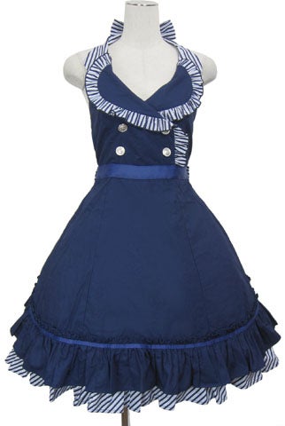 Sugary Stripe Bustle JSK by Putumayo