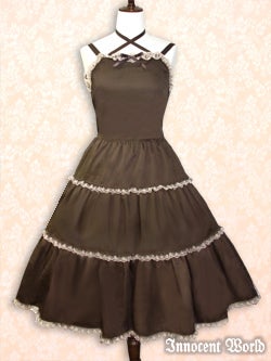Cross Neck Tiered JSK by Innocent World