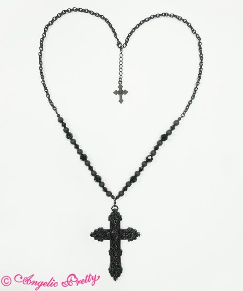 Brilliant Cross Necklace by Angelic Pretty