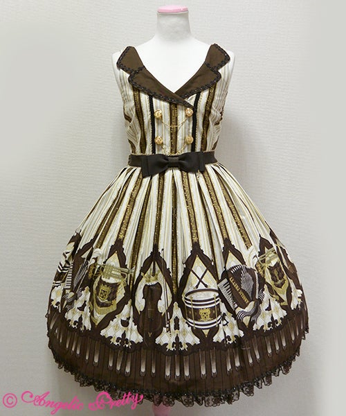 Quartet Chocolate Collar JSK by Angelic Pretty