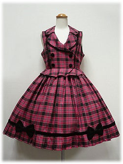 Twinkle School Tartan JSK by Angelic Pretty