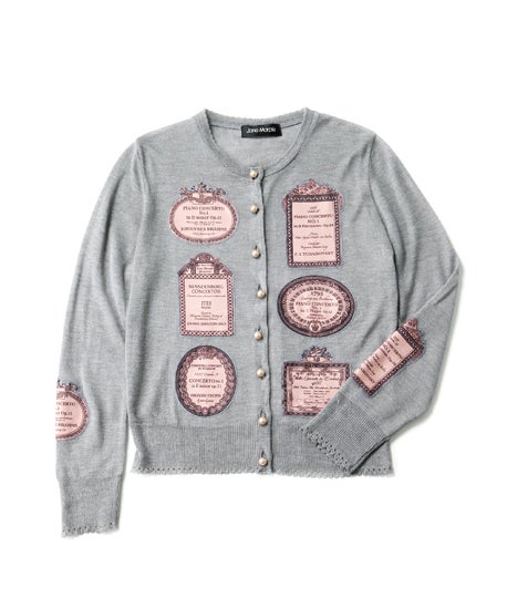 Concerto Carte Decoupage Cardigan by Jane Marple