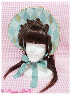 Chess Chocolate Half Bonnet by Angelic Pretty