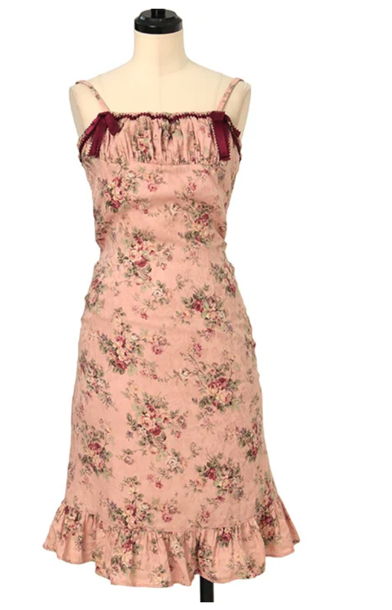 Bouquet Pattern Ribbon JSK by Victorian Maiden