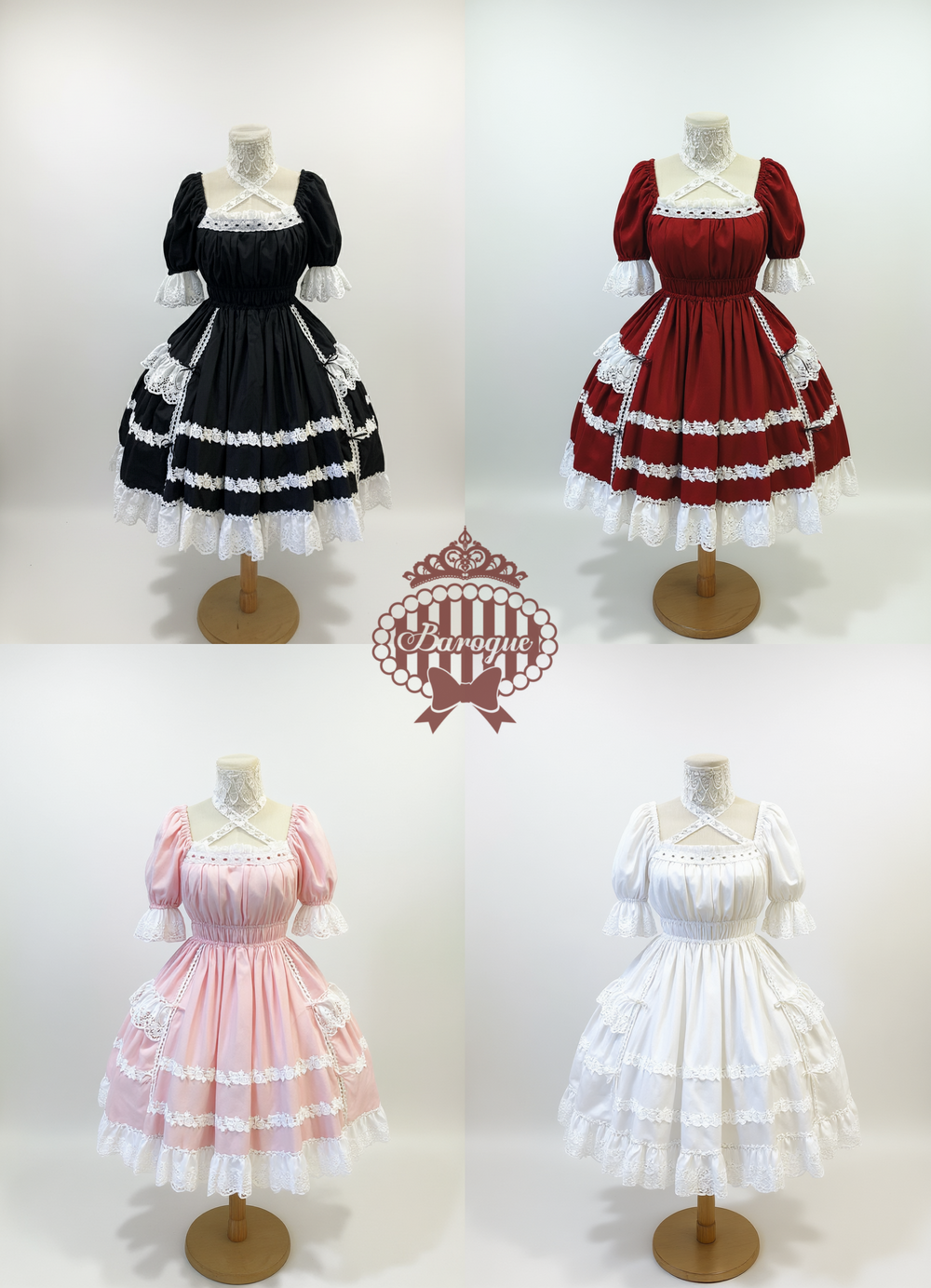 Baroque ~ Rose Bouquet Full Shirring OP by Indie Brand