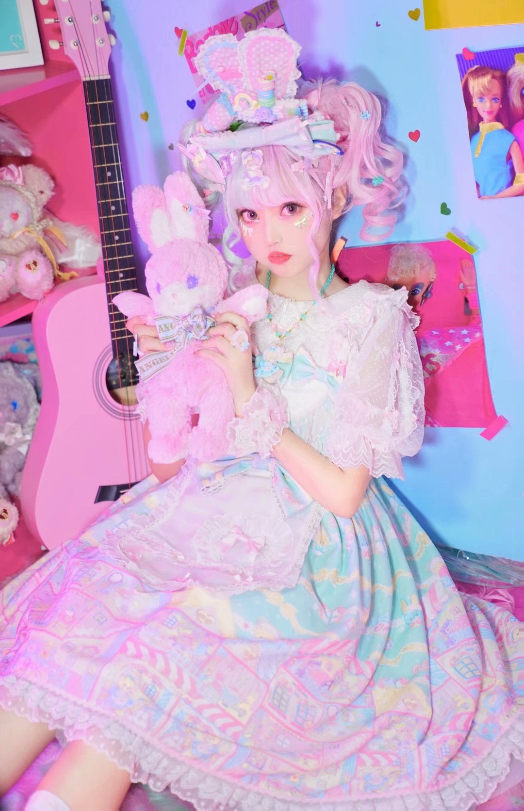 CC Cat ~ Rainbow Doll House JSK by Chinese Indie Brand