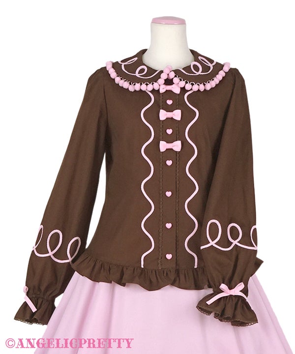Nakayoshi Ginger Cookie Blouse by Angelic Pretty