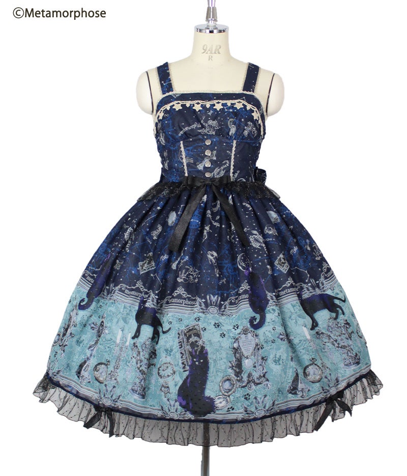 Black Cat and the Magical Map Ribbon JSK by Metamorphose Temps de
