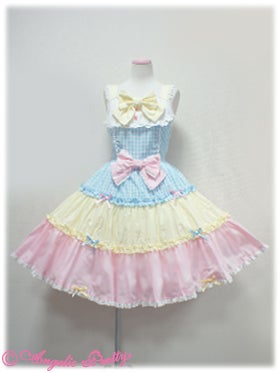 Colorful Gingham JSK by Angelic Pretty