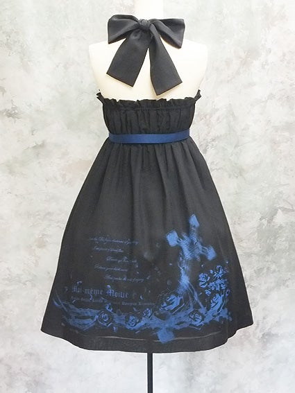 Cross and Roses Print Sundress JSK by Moi-même-Moitié