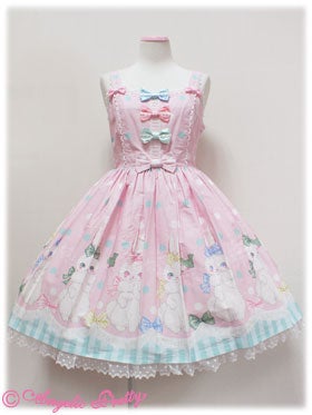 Marshmallow Bunny Ribbon JSK by Angelic Pretty