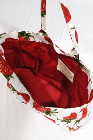 Royal Strawberry Tote Bag by Jane Marple