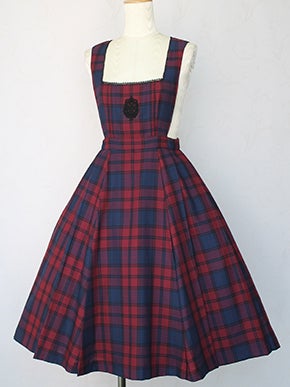 British Check Pleat JSK by Victorian Maiden