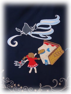 た*ン様 ozz☆ozz on☆セーラー襟着物袖ブラウス☆和ロリ☆千本桜 The Wizard of Oz Applique Scallop JSK by Baby, the Stars Shine Bright