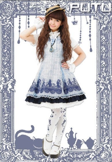 PUTUMAYO 半袖パーカー アリス Alice Tea Party JSK by Putumayo