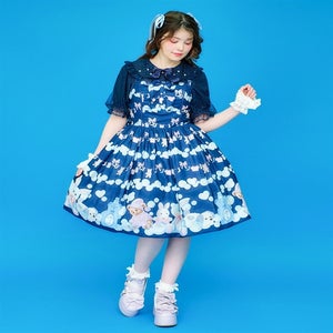 axes famme kawaii ランドリー柄JSK リボン Kawaii ~ Laundry Pattern JSK by Axes Femme