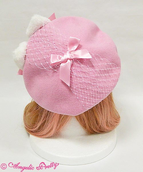 Whimsical Cat Beret by Angelic Pretty
