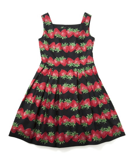 Strawberry Border Square JSK by Jane Marple
