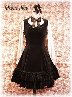 Velveteen Bow Front JSK by Innocent World