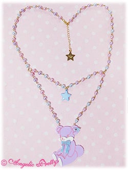 Shyness Bear Necklace by Angelic Pretty