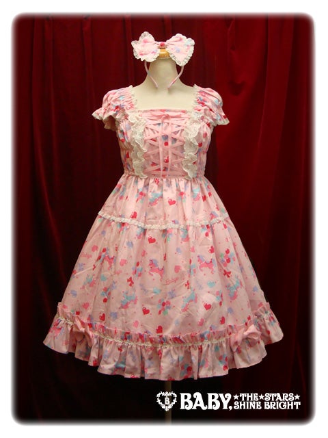 Dreamy Pony Honey Babydoll JSK and Head Bow by Baby, the Stars