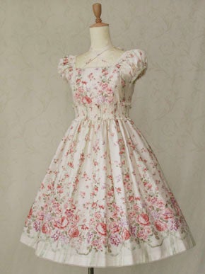Rose Garden Shirring OP by Victorian Maiden