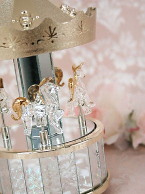 Merry-go-round Music Box (Gold) by Victorian Maiden