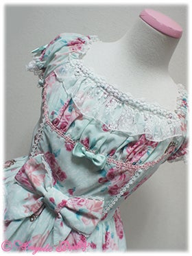 Eternal Rose Bouquet Mini Sleeve JSK by Angelic Pretty