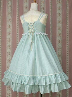 Gingham Frill JSK by Victorian Maiden