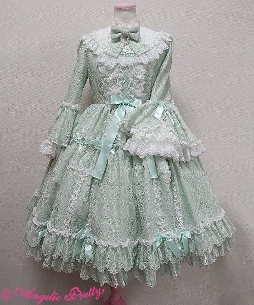 Holy Lacy Doll Tiered Dress by Angelic Pretty