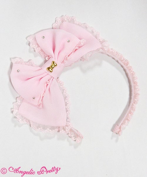 Dolly Chiffon Ribbon Head Bow by Angelic Pretty