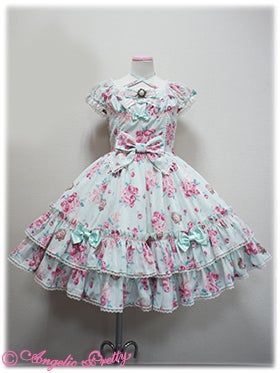Eternal Rose Bouquet Mini Sleeve JSK by Angelic Pretty