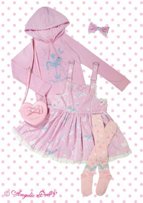 Candy Sprinkle Salopette Set by Angelic Pretty