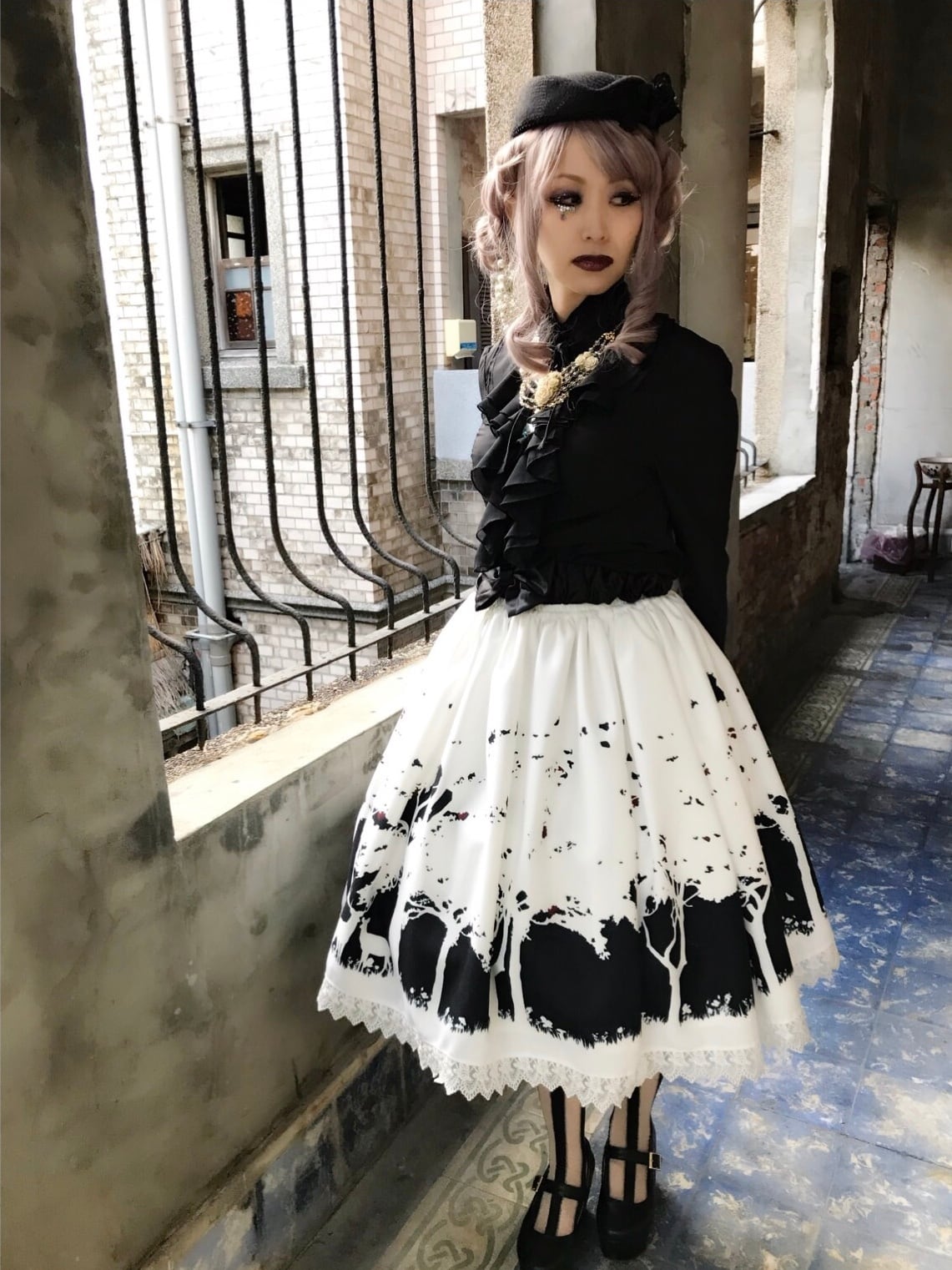 Morun x Muuna Stoik スカート Morun x Muuna Stoik ~ Snow White Skirt by Indie Brand