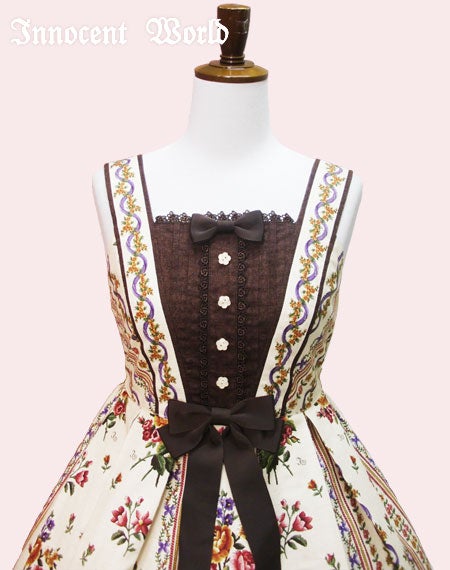 Antique Bouquet High Waist JSK by Innocent World