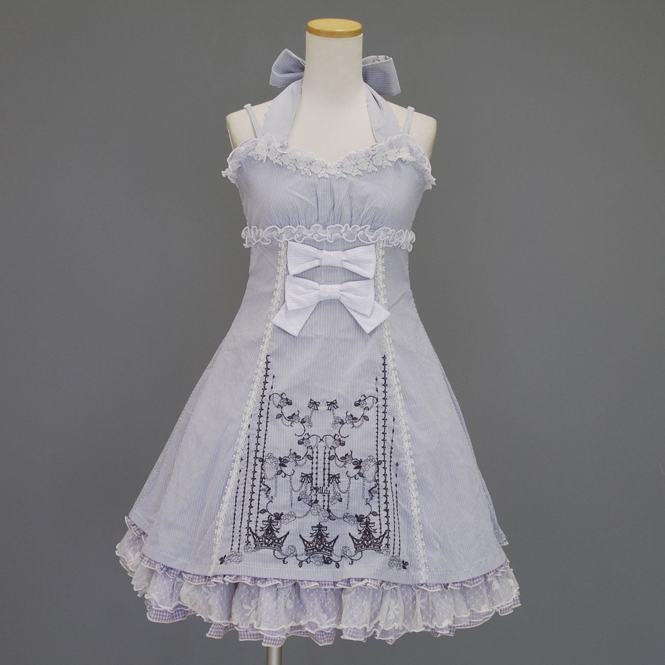 FRILL Halter Neck Ribbon JSK by h.NAOTO